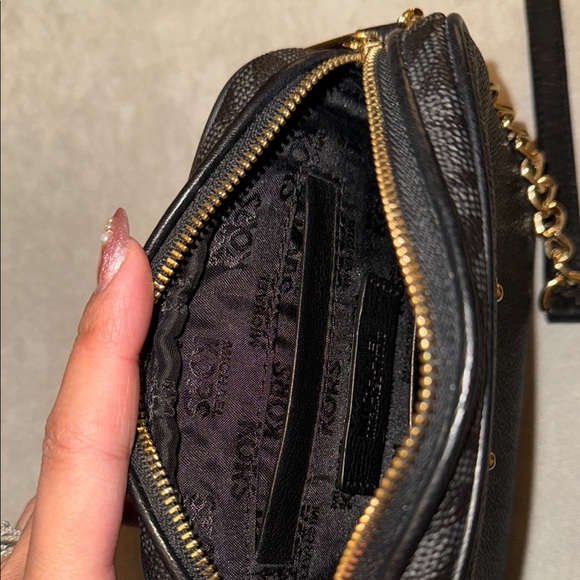Michael Kors Black and Gold Crossbody Bag - Picture 8 of 12